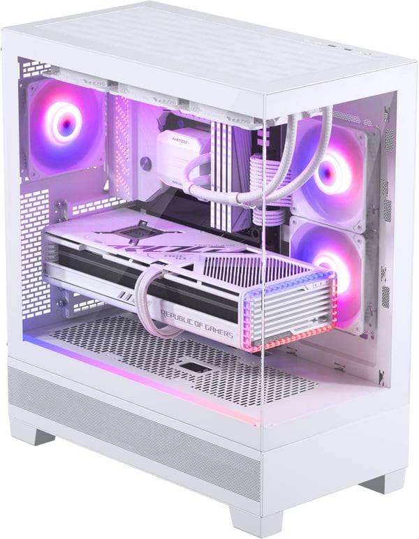 Phanteks XT View Mid Tower -ATX-chassis med vindue, hvid