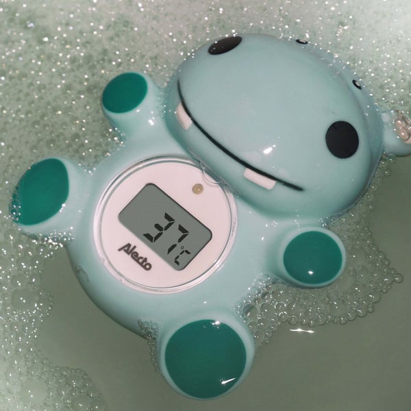 Alecto Baby Hippo termometer, vand- og lufttemperatur