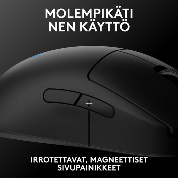 Logitech PRO 2 LIGHTSPEED gaming mus, sort