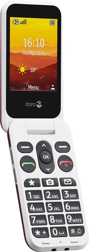 Doro Leva L21 -bastelefon, röd / vit