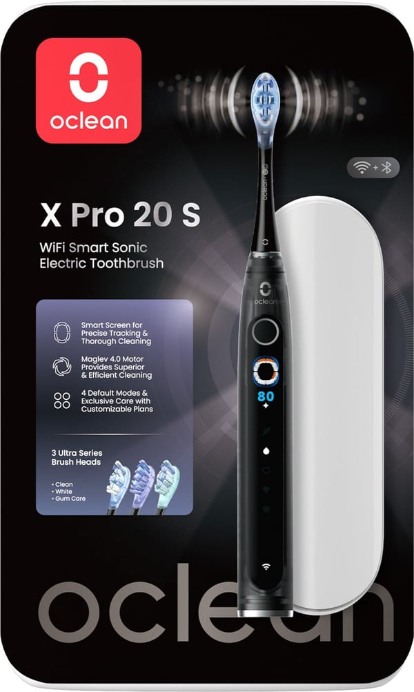 Oclean X Pro 20 S elektrisk tandborste, svart