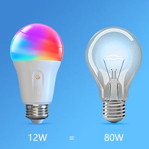 Govee WIFI- och Bluetooth smartlampa, 1200 lm, E27