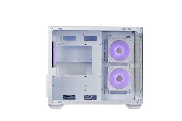 Cooler Master Elite 481 Wood micro-ATX chassi, vit