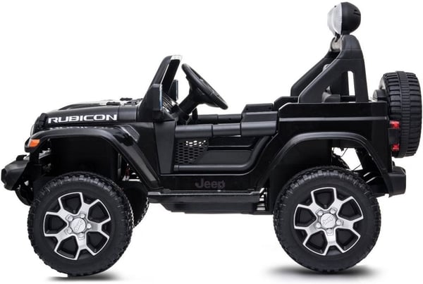Jeep Wrangler Rubicon 12V -elbil, svart