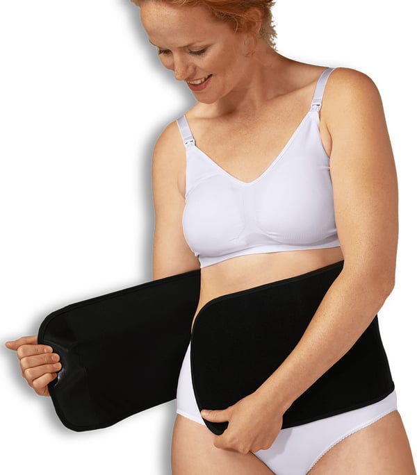 Carriwell Post Birth Belly Binder - efter förlossningen mageband, svart, storlek S/M