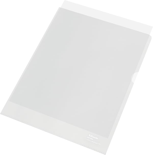Esselte 100% återvunnen plastficka, A4, 100 mikron