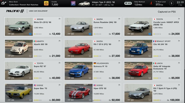 Gran Turismo 7-spel för PS4.