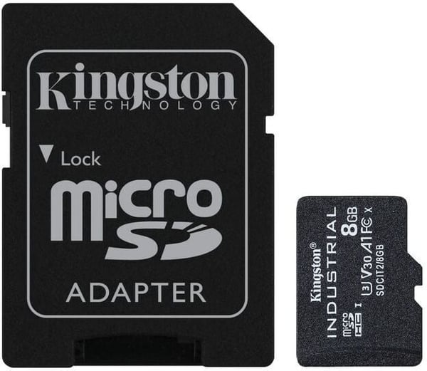 Kingston 8 GB Industrial Grade Micro SDHC-hukommelseskort