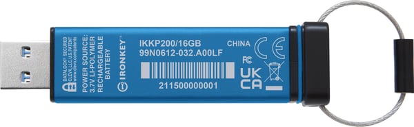 Kingston IronKey Keypad 200 16 Gt 256bit XTSAES USB 3.2 Gen 1 hukommelse