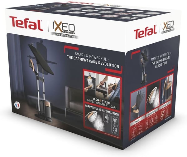 Tefal IXEO Power All-in-One -strygejern/tekstildamper, sort