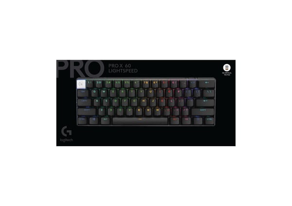 Logitech G PRO X 60 LIGHTSPEED gamingtastatur, sort, taktile switches