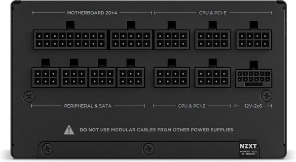 NZXT C850 ATX 3.1 strømforsyning, 850 W, sort