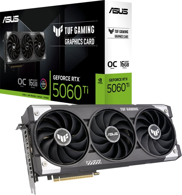 ASUS TUF Gaming GeForce RTX 5060 Ti 16GB GDDR7 OC Edition grafikkort