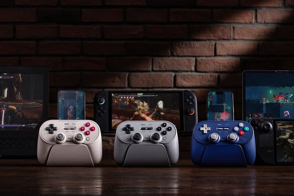 8BitDo Pro 3 Bluetooth-spelkontroll Grå PC/SWITCH