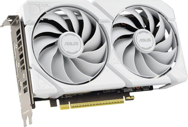 ASUS Dual Radeon RX 9060 XT 16 GB Vit Edition grafikkort