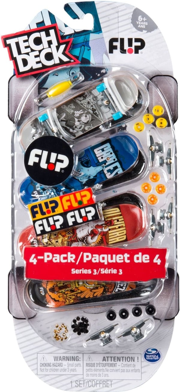 Tech Deck -finger skateboard, 4 st