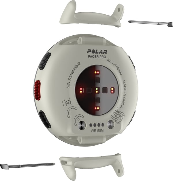 Polar Pacer Pro -GPS-løbeur, Snow White