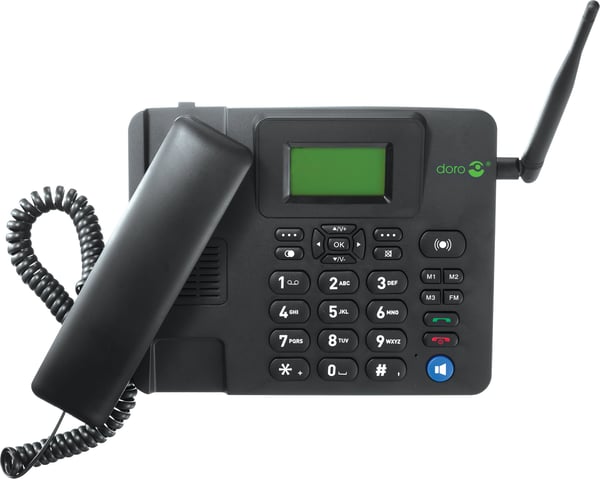 Doro 4100H 4G GSM-bordtelefon, sort