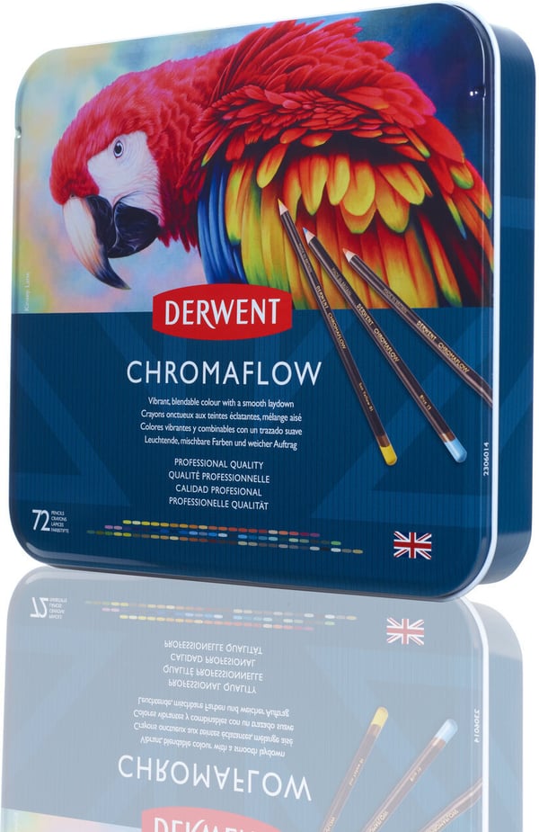 Derwent Chromaflow -färgpennset, 72 delar