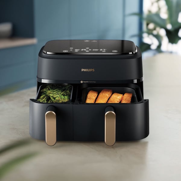 Philips 3000-serien Dubbla Korgar NA352/00 airfryer, 6,0 l & 3,0 l
