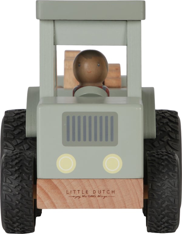 Little Dutch Little Farm -trætraktor + trailer