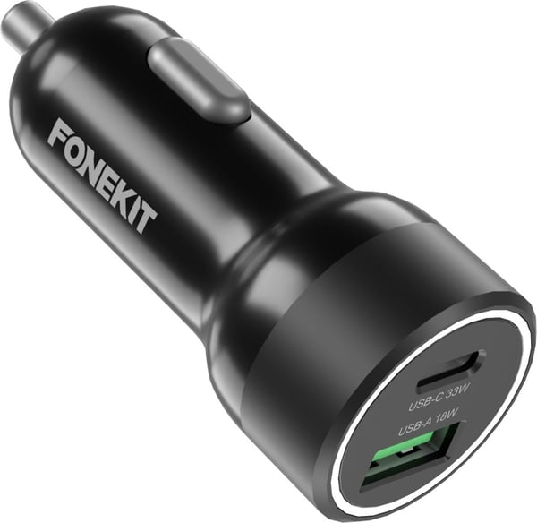 FoneKit Travel 51W, USB-C + USB-A biladapter