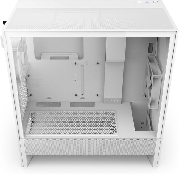 NZXT H5 Flow (2024) ATX-chassis med vindue, hvid