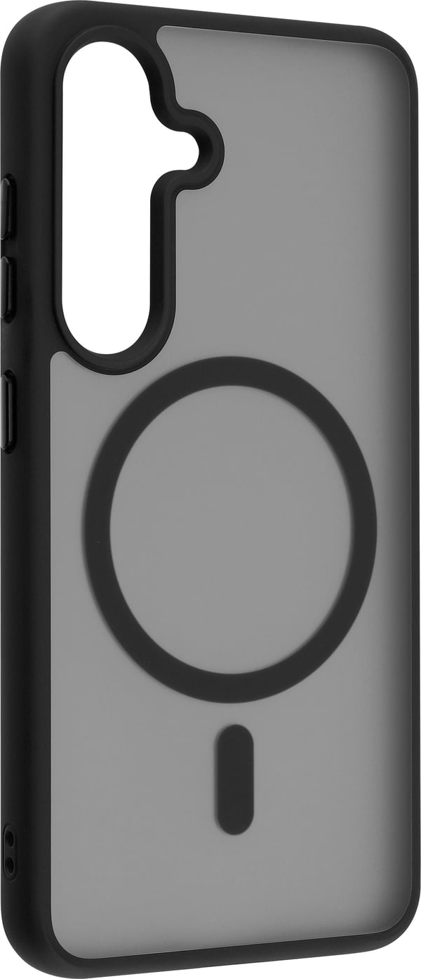 FoneKit Magnetisk Soft Touch -skal, Samsung Galaxy S25, svart/grå