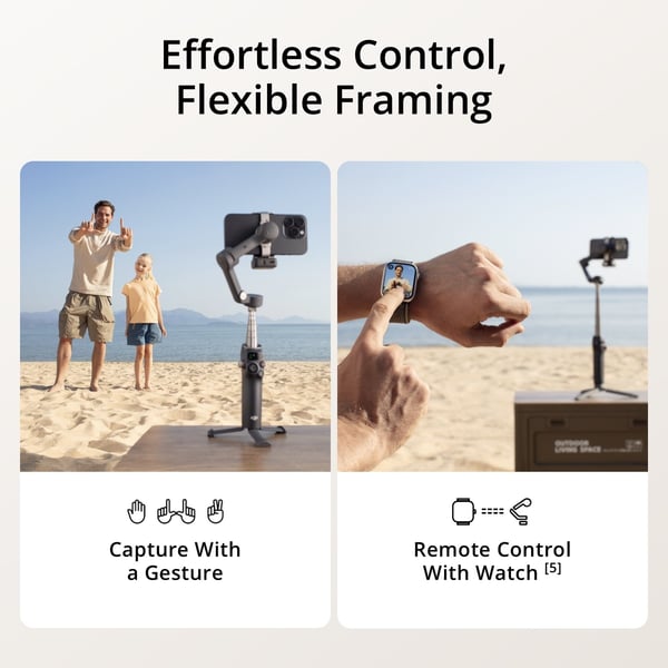 DJI Osmo Mobile 7P gimbal för mobiltelefon, svart