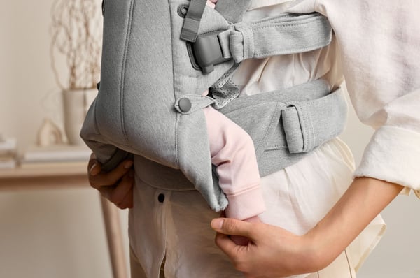 BabyBjörn Harmony Vävda Mélange bärsele, Ljusgrå