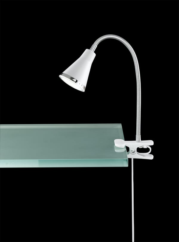 Trio Reality Arras LED-bordlampe, 3,8 W, hvid