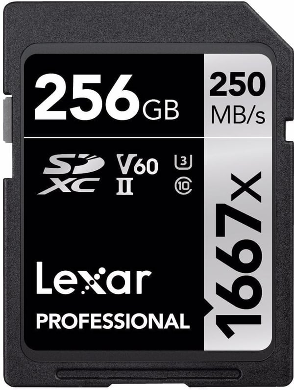 Lexar Professional 1667x 256 Gt SDXChukommelseskort