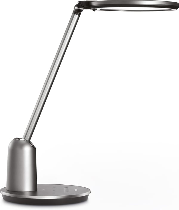 Philips Einstein DSK602 -skrivebordslampe, grå
