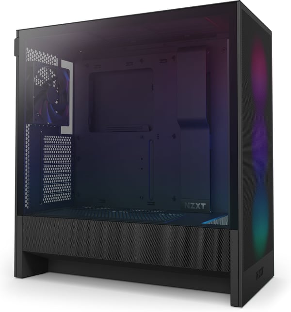 NZXT H5 Flow RGB (2024) ATX-chassis med vindue, sort