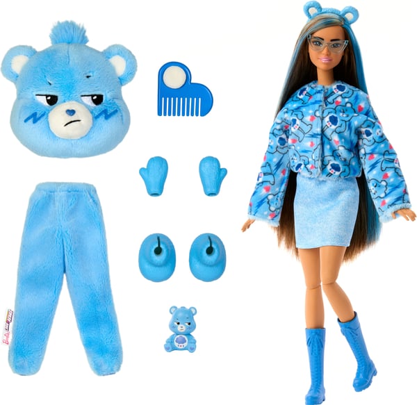 Barbie Cutie Reveal Care Bears dukke, blå