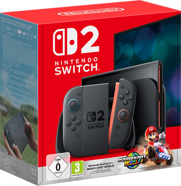 Nintendo Switch 2 + Mario Kart World spelkonsolpaket, svart