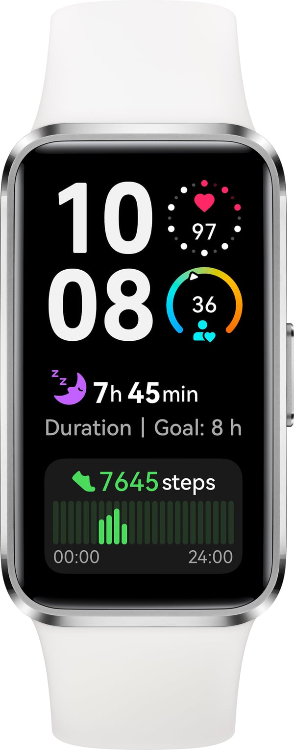Huawei Band 10 aktivitetsarmband, vitt