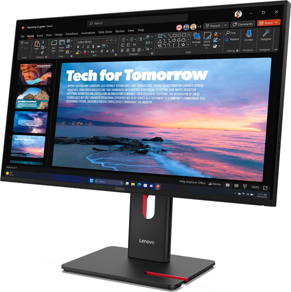 Lenovo ThinkVision T27QD-40 27" WQHD-skärm med dockningsfunktion