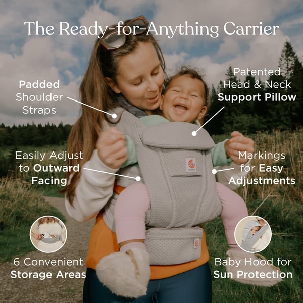 Ergobaby Omni Deluxe Mesh bärsele, Camel