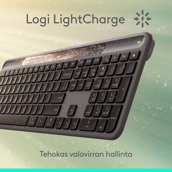 Logitech Signature Slim Solar+ trådlöst tangentbord