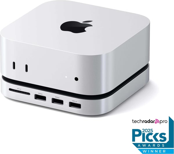 Satechi Mac Mini M4 Stativhub dockningsstation, silver