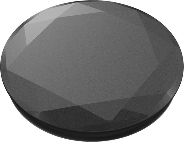 PopSockets PopGrip -hållare, Metallic Diamond Black