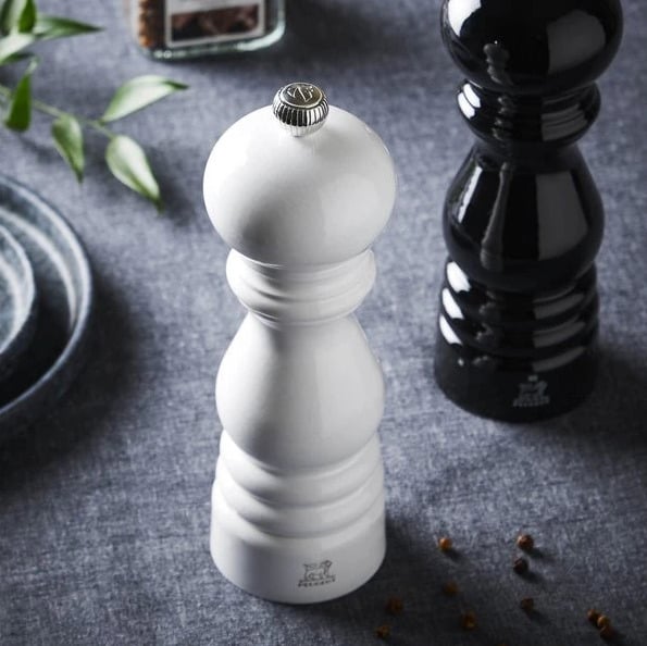 Peugeot Paris Duo -kværn, sort og hvid, 18 cm