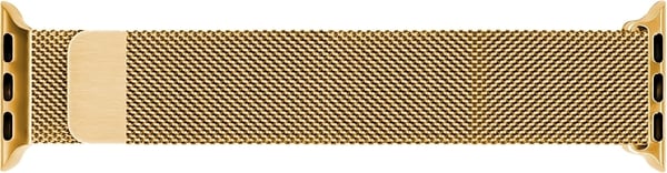 Våg stålflätad armband, Apple Watch 38 mm / 40 mm / 41 mm, guld