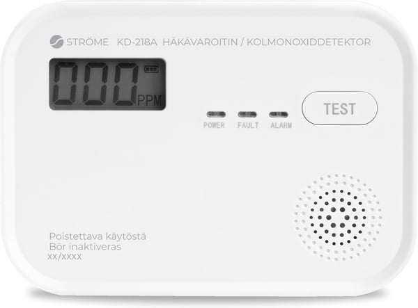 Ströme KD-218A kolmonoxidvarnare