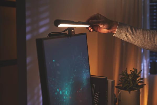 Philips Edison DSK204 -skrivbordslampa, USB-uppladdningsbar, svart