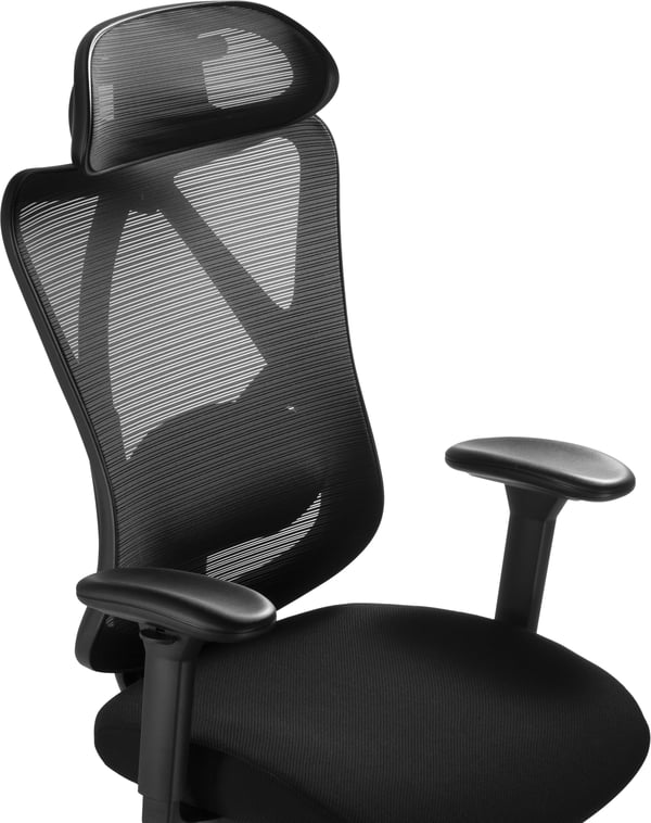 ErgoWork Lumbacker -arbetsstol, svart