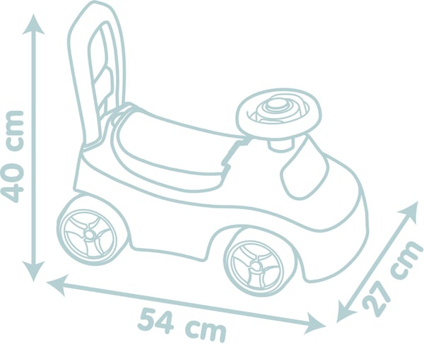 Smoby Bil 2i1 -sparke bil, kat