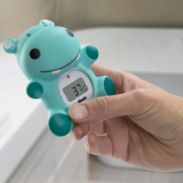 Alecto Baby Hippo termometer, vand- og lufttemperatur