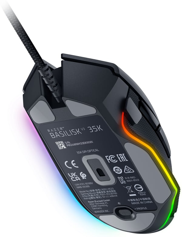 Razer Basilisk V3 35K speldatormus, svart